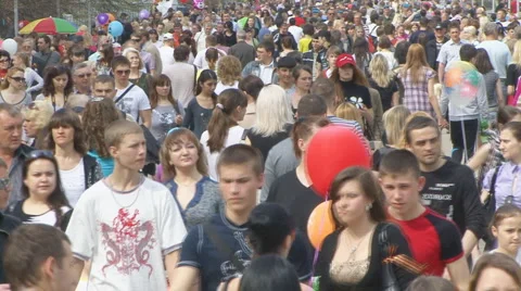 Pedestrians Stock Footage 5770995