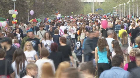 Pedestrians Stock Footage 5778594