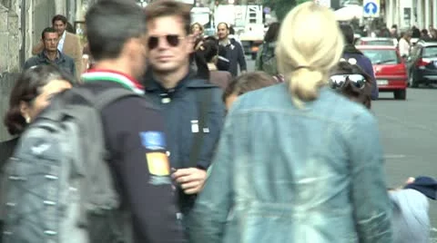 Pedestrians. Stock Footage 10720048