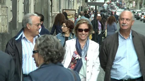 Pedestrians Stock Footage 10720344