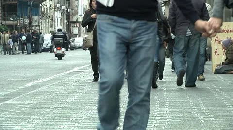 Pedestrians Stock Footage 10720794