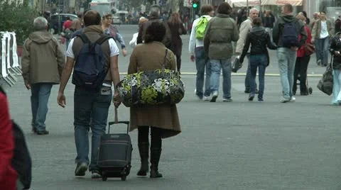 Pedestrians Stock Footage 10721008