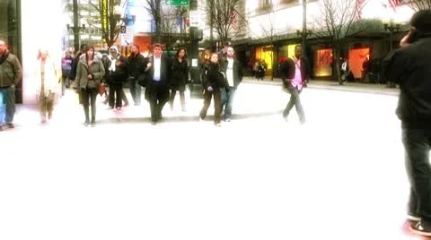 Pedestrians Stock Footage 10732662