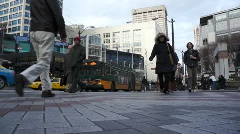 Pedestrians Stock Footage 10802907
