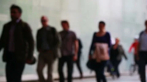 Pedestrians front shot 01 스톡 동영상 27007559
