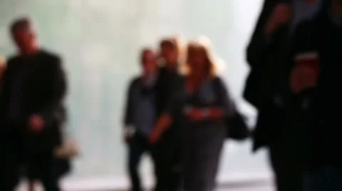 Pedestrians front shot 02 스톡 동영상 27007186