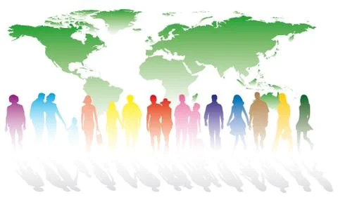 Pedestrians Stock Illustration