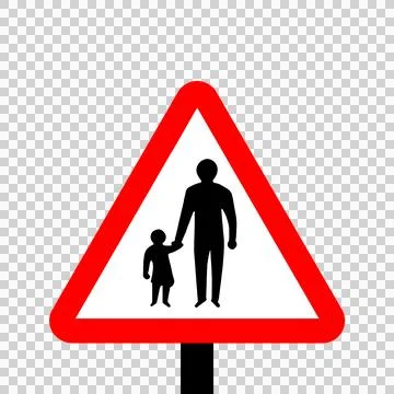 Pedestrians in the road Stock Illustration