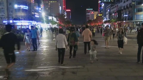 Pedestrians on the street Stock Footage 70571202