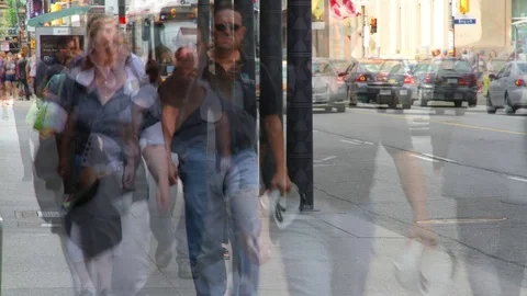 Pedestrians Time Lapse 動画素材 71044288