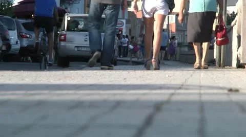 Pedestrians, walking legs. Stock Footage 11413047