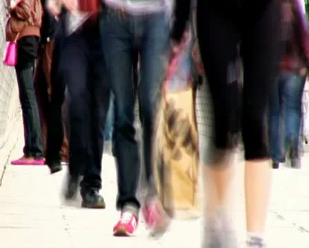 Pedestrians walking time-lapse Vídeo Stock 10600166