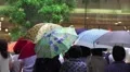 Pedestrians Witn Umbrella Rainy Day Tokyo City Streets HD HD Footage