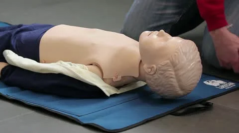 PEDIATRIC BASIC LIFE SUPPORT AND DEFIBRILLATION-007 Stock Footage 20501832