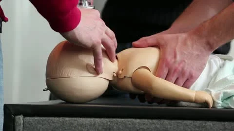 PEDIATRIC BASIC LIFE SUPPORT AND DEFIBRILLATION-003 Video stock 20501928