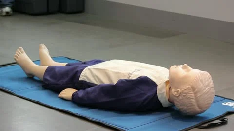 PEDIATRIC BASIC LIFE SUPPORT AND DEFIBRILLATION-001 Stock Footage 20502087