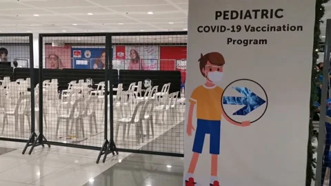 Pediatric Covid-19 Vaccination Program in Antipolo City Philippines Stock Footage 167042638