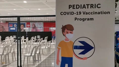 Pediatric Covid-19 Vaccination Program Philippines Stock Footage 167042653