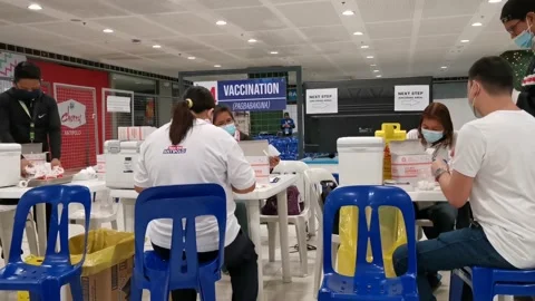 Pediatric Covid-19 Vaccination Program Happening in Antipolo City Stock Footage 167042670