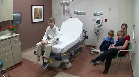 Pediatric Nurse with Patient 2 Stock Footage