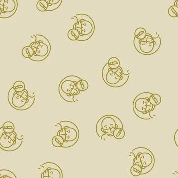 Pediatric surgery line seamless pattern Stock Illustration