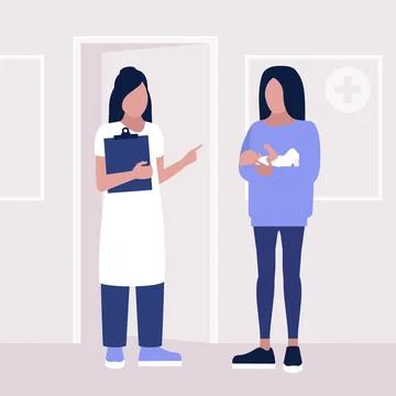 Pediatrician Stock Illustration