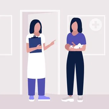 Pediatrician Stock Illustration