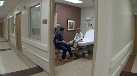Pediatrician with Patient 5 Stock Footage