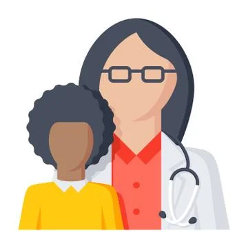 Pediatrician Vector Icon Stock Illustration