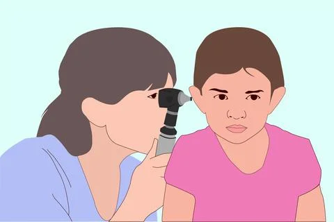 Pediatrician Vector Illustration 3 Stock Illustration