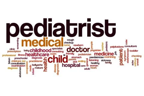 Pediatrist word cloud Stock Illustration