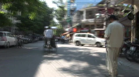 Pedicab Ride timelapse Stock Footage 288344
