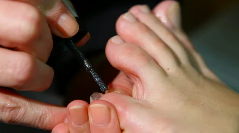 Pedicure and polish Vidéo 1159658