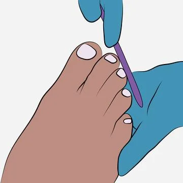 Pedicure. Stock Illustration