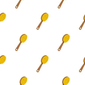 Pedicure tool with wooden handle pattern seamless Stock Illustration