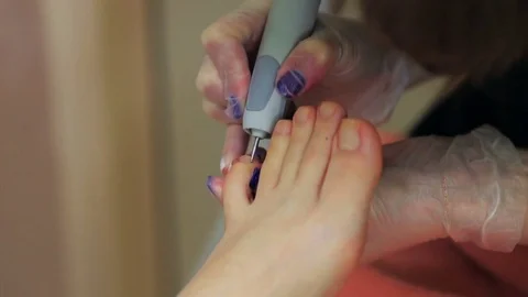Pedicures in the salon. Stock Footage 76249809
