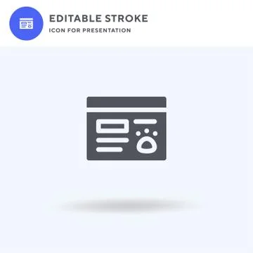 Pedigree icon vector, filled flat sign, solid pictogram isolated on white, lo Stock Illustration