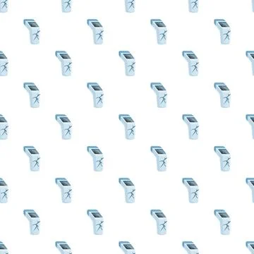 Pedometer devices repeating pattern for fitness tracking concept Stock Illustration