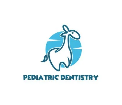 Pedriatic dentistry logo vector Stock Illustration