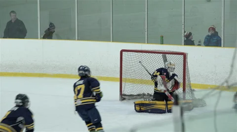 Pee Wee single A hockey game. 4K UHD Stock-Footage 46148024