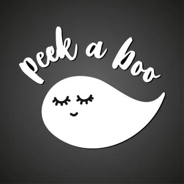 Peek a Boo. - Hand drawn vector illustration. Stock Illustration