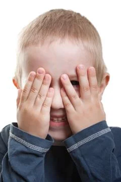 Peeking eye Stock Photos