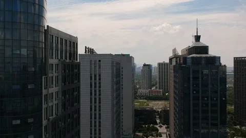Peeking over Towers Video stock 90800972