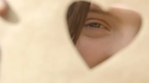 Peeking Through Stockbeeldmateriaal 61890884