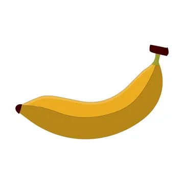 Peel banana, Flat Design Fruit Icon vector illustration. Stock Illustration