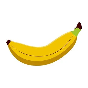 Peel banana, Flat Design Fruit Icon vector illustration. Stock Illustration