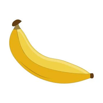 Peel banana, Flat Design Fruit Icon vector illustration. Stock Illustration