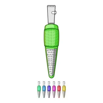 Peel citrus zester cartoon vector graphic Stock Illustration