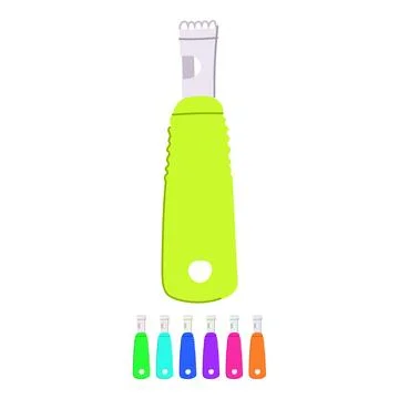 Peel citrus zester vector cartoon graphic Stock Illustration