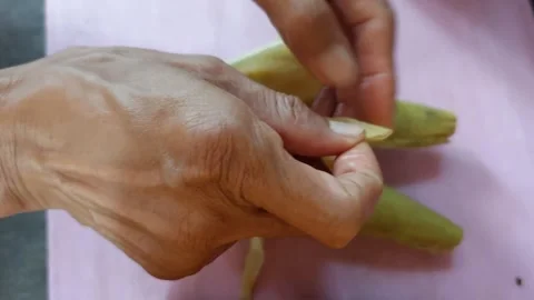 Peel the corn Stock Footage 269786892